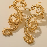 Carved Dragon Earrings